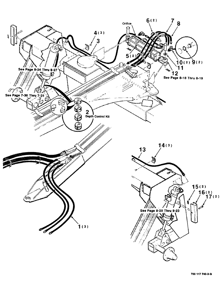 Схема запчастей Case IH 8360 - (8-14) - HYDRAULIC ASSEMBLY, HEADER LIFT & HYDRO SWING, 12 FT. (08) - HYDRAULICS