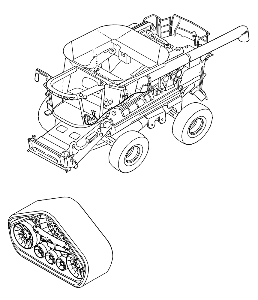 Схема запчастей Case IH 9230 - (48.000.00) - SECTION INDEX - SUSPENSION AND TRACKS (48) - TRACKS & TRACK SUSPENSION
