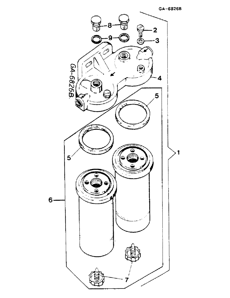 Схема запчастей Case IH D-268 - (11-078) - FUEL FILTER, BOSCH, IF SO EQUIPPED 