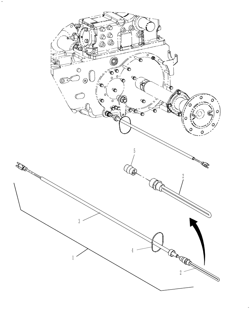 Схема запчастей Case IH DX60 - (03.11) - TRANSMISSION IMMERSION HEATER - 87497488 (03) - TRANSMISSION