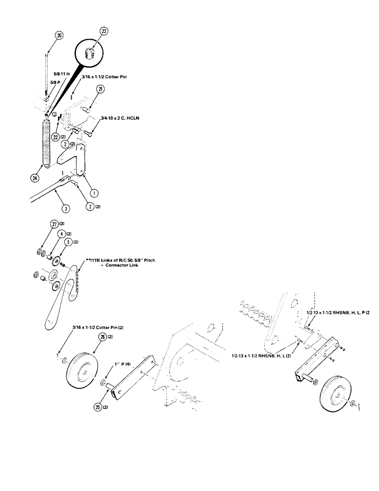 Схема запчастей Case IH 8550 - (24A) - PICKUP ASSEMBLY (60) - PRODUCT FEEDING