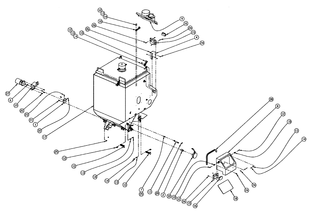 Схема запчастей Case IH 438 - (02-004) - PARTS GROUP, DOUBLE BIN W/AUGER, RH, 37 CU FT Bin Group