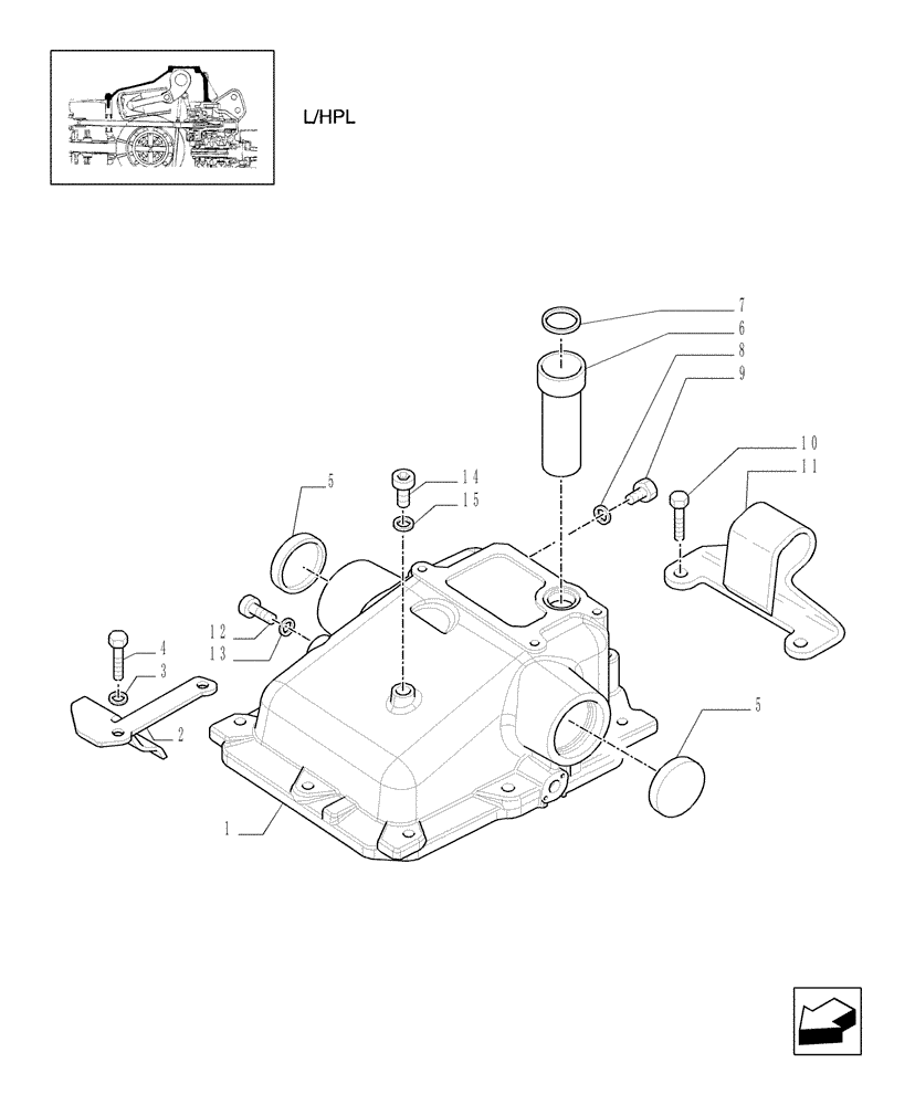 Схема запчастей Case IH MXU125 - (1.82.0/01) - (VAR.719) 2 CONTROL VALVES - LIFTER, HOUSING AND COVERS (07) - HYDRAULIC SYSTEM