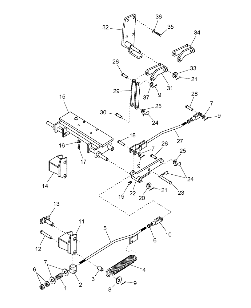 Схема запчастей Case IH 716417046 - (008) - LIFT COMPONENTS - MWX54S, MWX60S, MW60S (CLASS 2) & MWX60R 