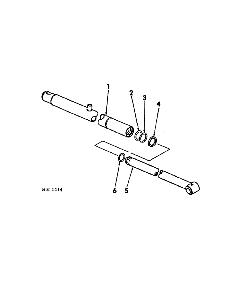 Схема запчастей Case IH 1501 - (A-40[A]) - BOOM LIFT CYLINDER, 1-1/2 X 25-1/2 SINGLE ACTING 