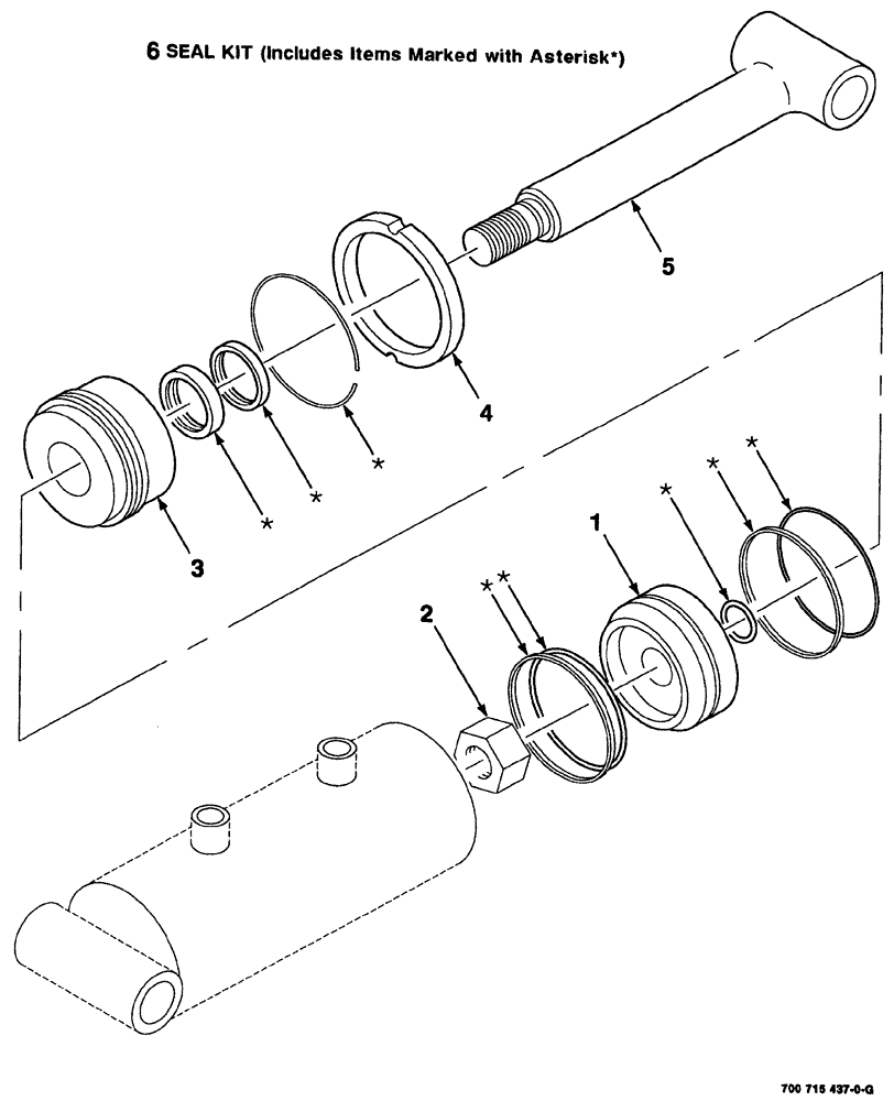 Схема запчастей Case IH 8880 - (08-040) - HYDR. MASTER CYL. ASSY. - LEFT (3 INCH BORE X 5 INCH STROKE) (S.N. CFH0155001 THRU CFH0155349) (35) - HYDRAULIC SYSTEMS