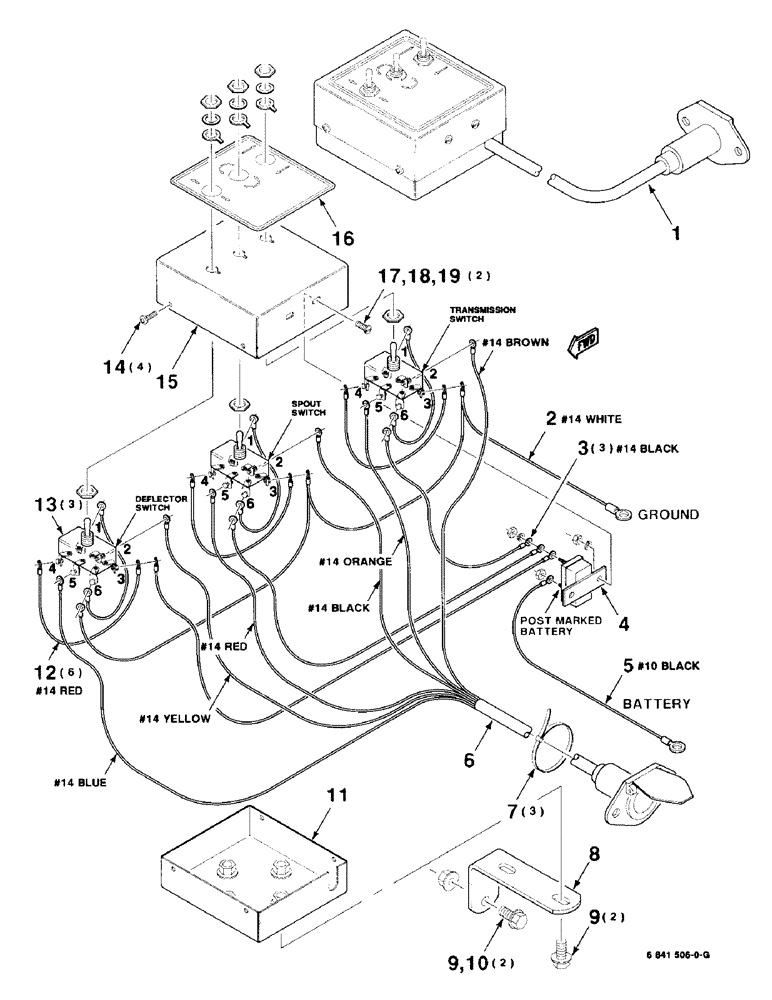 Схема запчастей Case IH 8725 - (4-02) - ELECTRICAL CONTROL BOX ASSEMBLY, 6841506 ELECTRICAL CONTROL BOX ASSEMBLY COMPLETE (04) - ELECTRICAL SYSTEMS