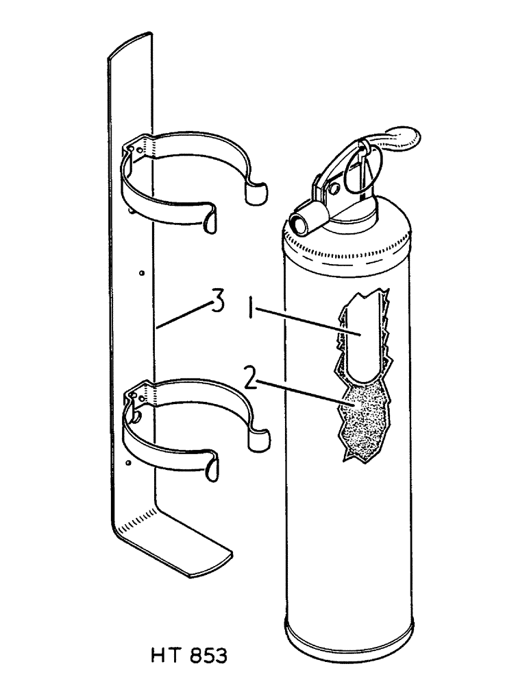 Схема запчастей Case IH 1460 - (13-054) - FIRE EXTINGUISHER, MAIP (05) - SUPERSTRUCTURE