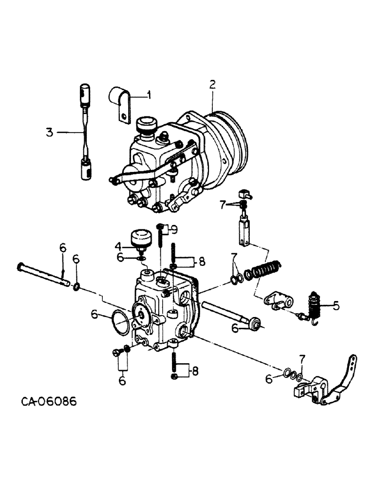 Схема запчастей Case IH 4150 - (12-15) - POWER, GOVERNOR, MAZDA ENGINE (04) - Drive Train