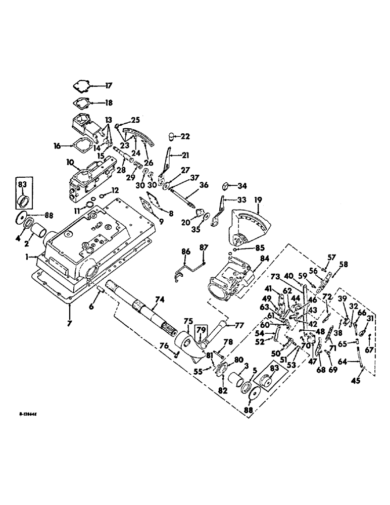 Схема запчастей Case IH 756 - (F-26) - HYDRAULICS SYSTEM, DRAFT CONTROL (07) - HYDRAULIC SYSTEM