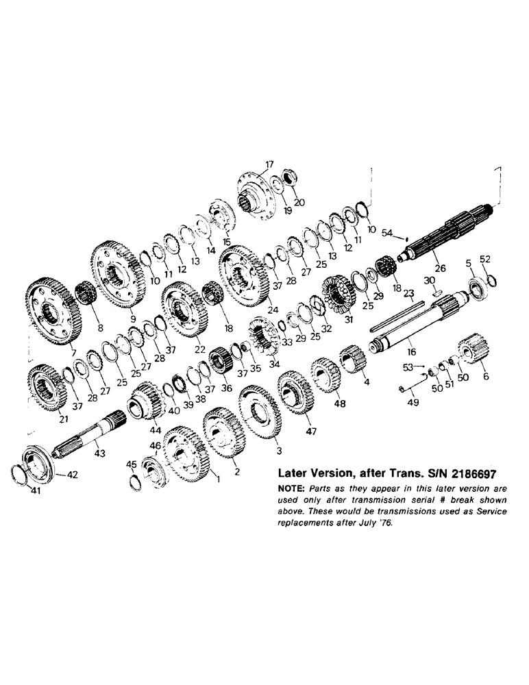 Схема запчастей Case IH STEIGER - (04-26) - GEARS AND RELATED PARTS, LATE VERSION (04) - Drive Train