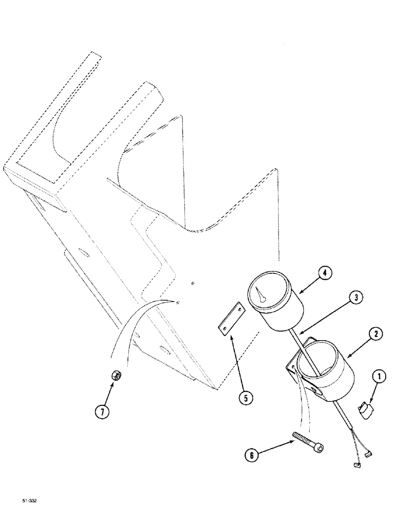 Схема запчастей Case IH 5150 - (7-36) - TRAILER BRAKE - PNEUMATIC GAUGE (07) - BRAKES