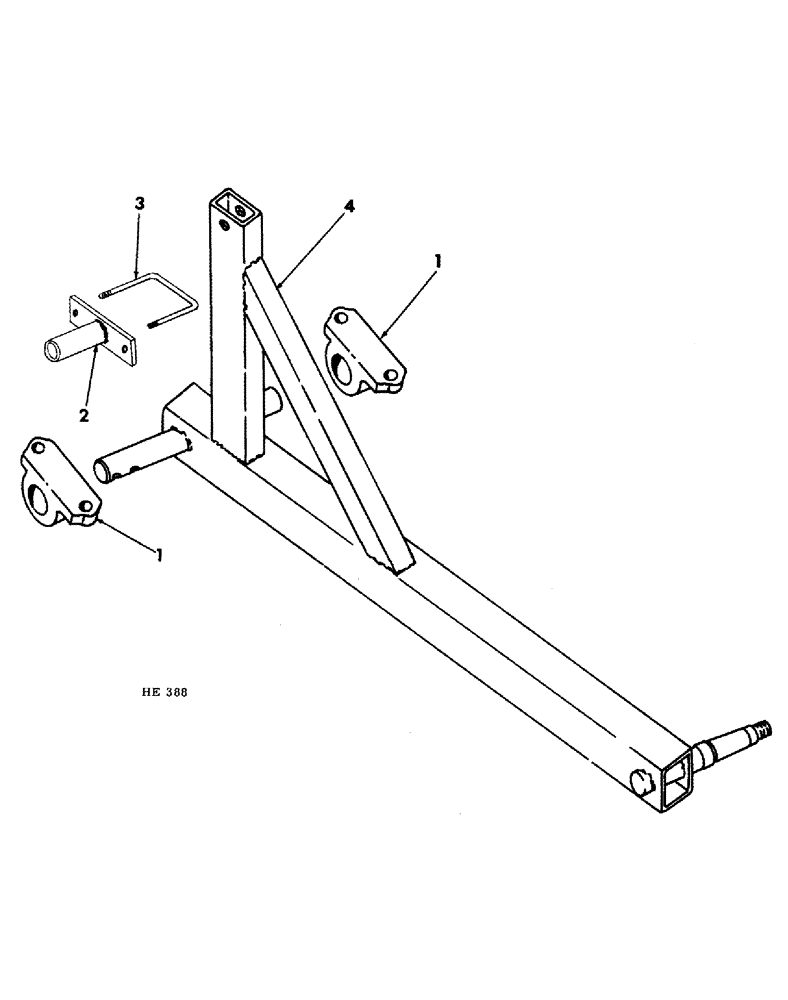 Схема запчастей Case IH 55 - (12-13) - WING FRAME AXLE 