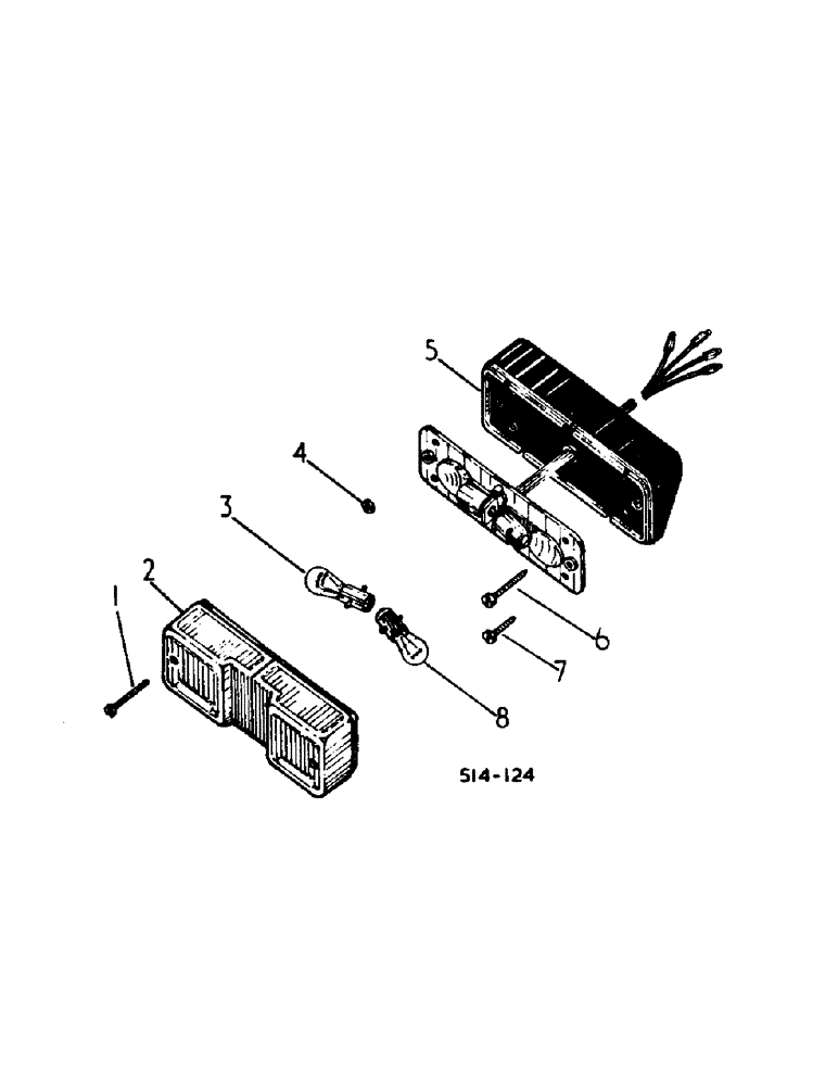 Схема запчастей Case IH 354 - (3-28) - ELECTRICAL, STOP, TAIL AND TRAFFICATOR LAMP, AUSTRIAN MARKET AND DELUXE LIGHTING (06) - ELECTRICAL SYSTEMS