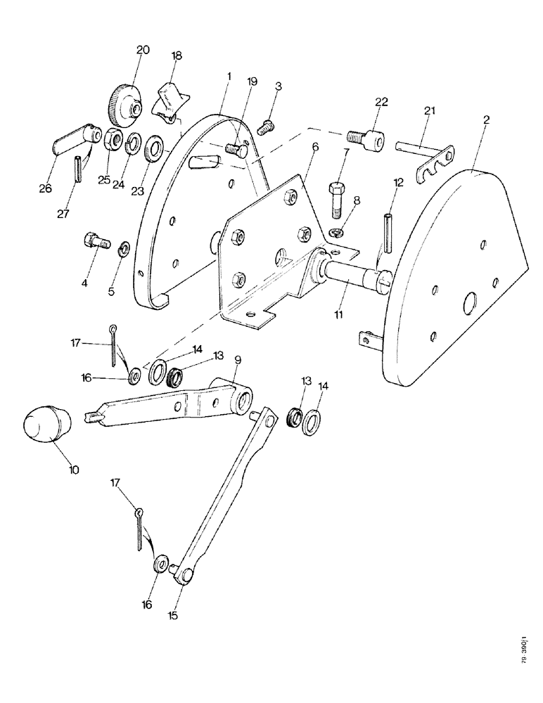 Схема запчастей Case IH 1490 - (K13-1) - CONTROL LEVER AND QUADRANT, LOW PROFILE (07) - HYDRAULICS