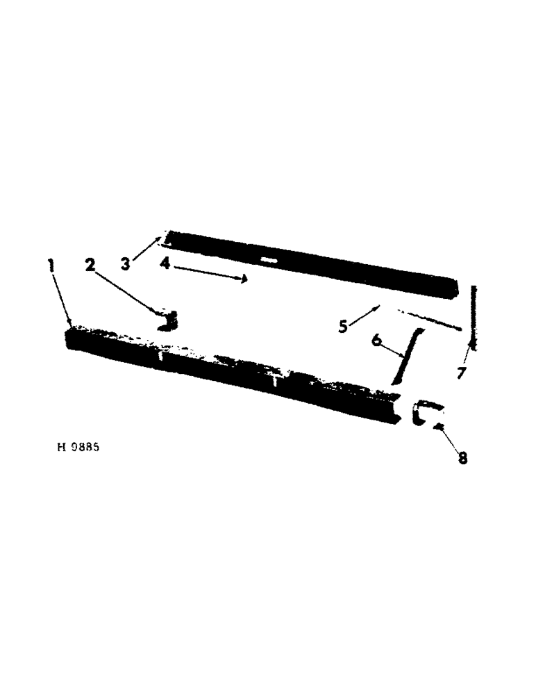 Схема запчастей Case IH 10 - (D-02[1]) - FRAME 