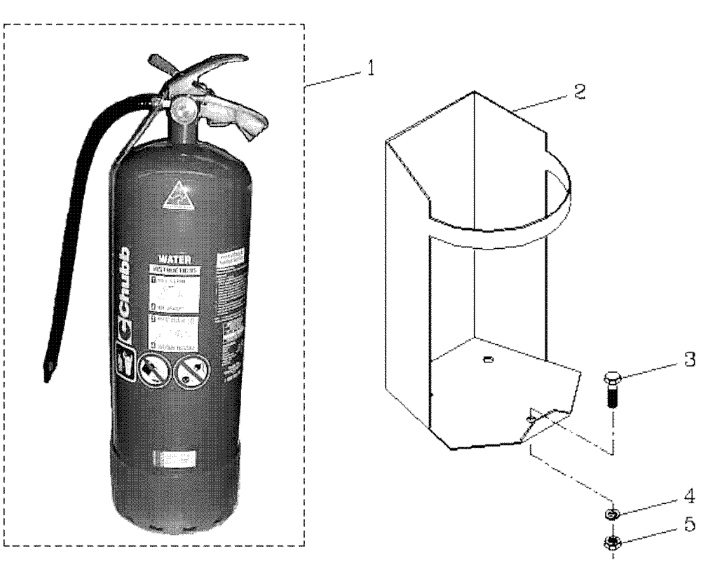 Схема запчастей Case IH 7700 - (A11[16]) - FIRE EXTINGUISHER Mainframe & Functioning Components