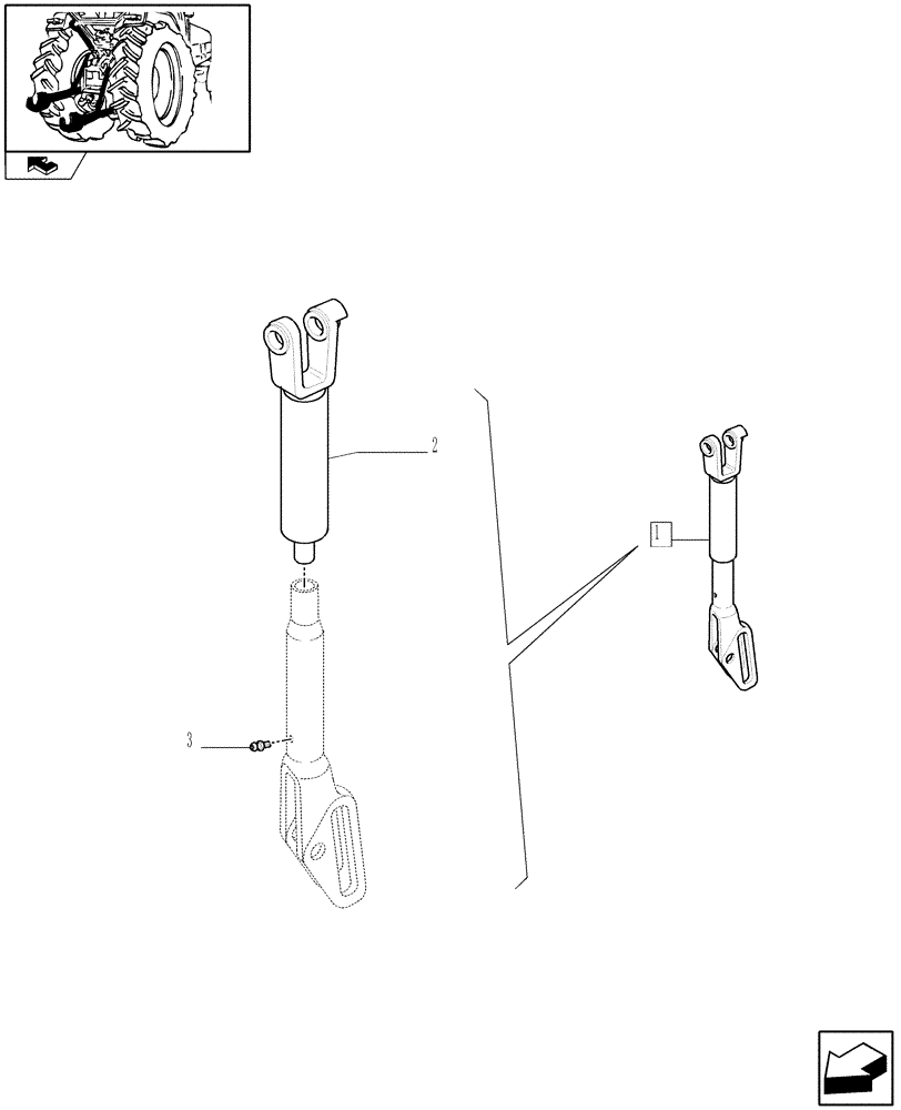 Схема запчастей Case IH FARMALL 60 - (1.89.6/05B) - IMPLEMENT CARRIER - BREAKDOWN (09) - IMPLEMENT LIFT