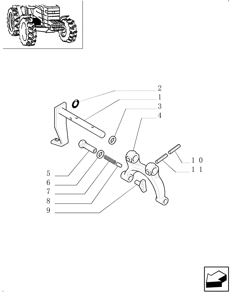 Схема запчастей Case IH MXM140 - (1.29.0[02]) - MECHANICAL GEAR BOX 20X16 (40 KM/H) / INTERNAL SHIFTING CONTROLS (03) - TRANSMISSION