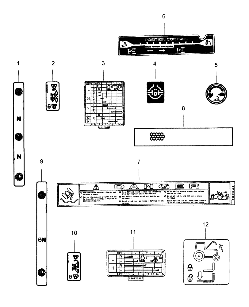 Схема запчастей Case IH DX21 - (08.06) - DECALS (08) - SHEET METAL