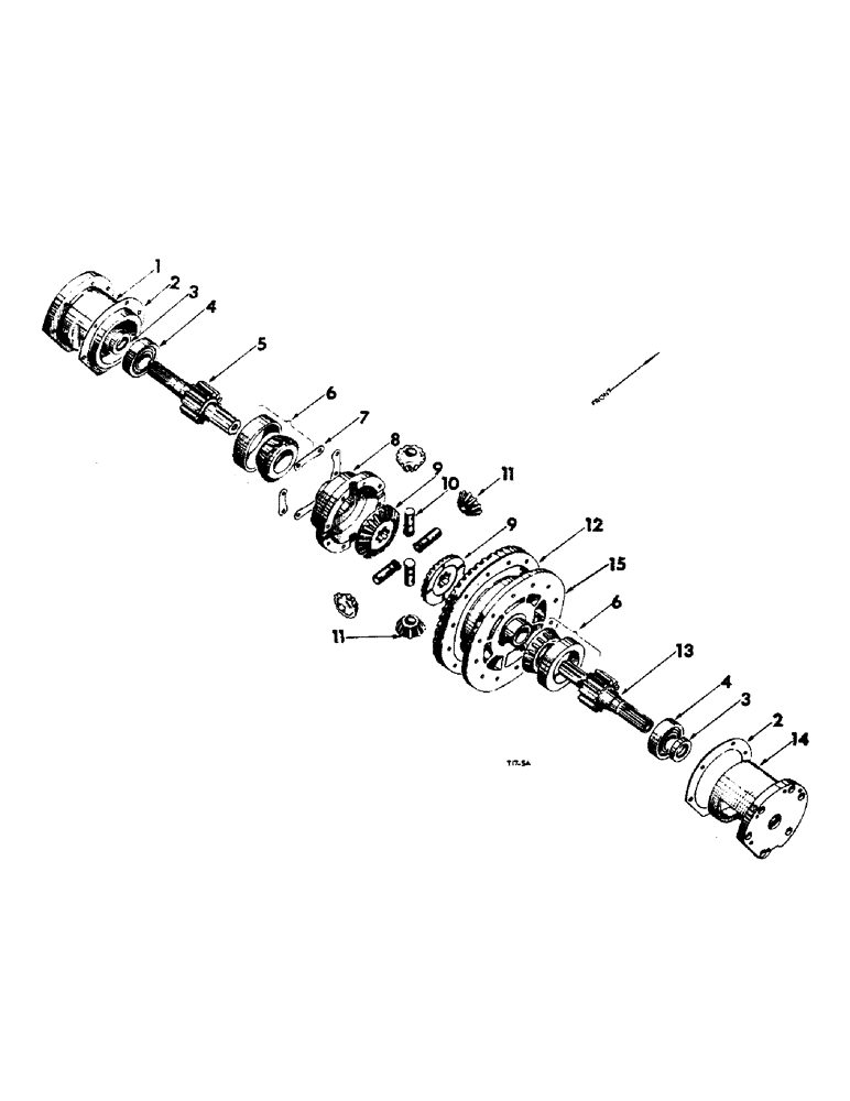 Схема запчастей Case IH B275 - (085) - CHASSIS, DIFFERENTIAL (12) - CHASSIS