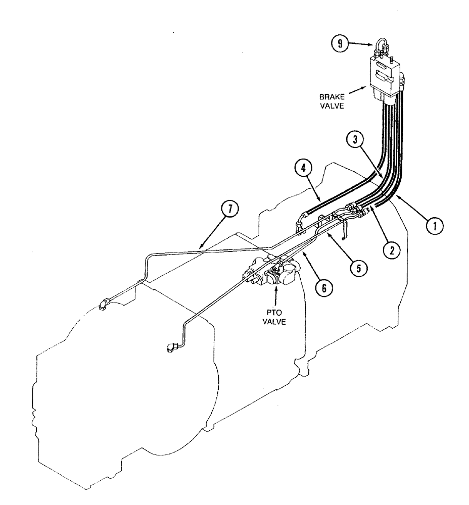 Схема запчастей Case IH 7230 - (1-22) - PICTORIAL INDEX, BRAKE HYDRAULICS (00) - PICTORIAL INDEX