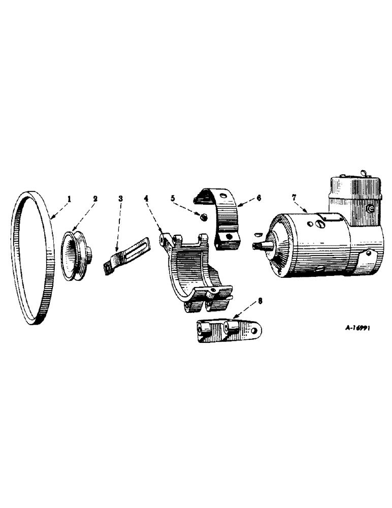 Схема запчастей Case IH FARMALL C - (068) - ELECTRICAL SYSTEM, GENERATOR, BOSCH "NO-BATTERY" TYPE, AND CONNECTIONS (06) - ELECTRICAL SYSTEMS