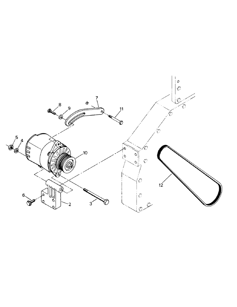 Схема запчастей Case IH SM-325 - (02-11A) - ALTERNATOR AND MOUNTING, KOMATSU ENGINE (06) - ELECTRICAL