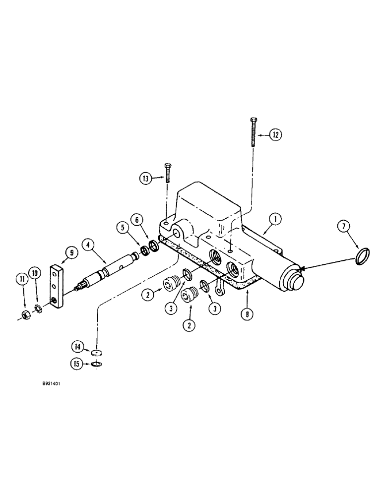 Схема запчастей Case IH 1666 - (6-22) - HYDROSTATIC PUMP, CONTROL VALVE (03) - POWER TRAIN