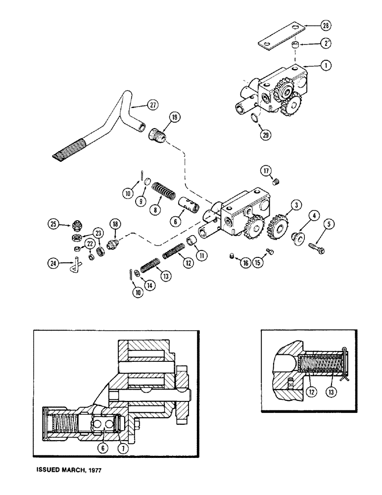 Схема запчастей Case IH 1570 - (034) - OIL PUMP, 504BDT DIESEL ENGINE (02) - ENGINE