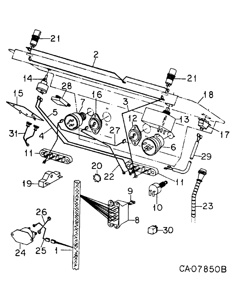 Схема запчастей Case IH 3688 - (08-06) - ELECTRICAL, INSTRUMENT PANEL WIRING, SWITCHES AND RELATED PARTS (06) - ELECTRICAL