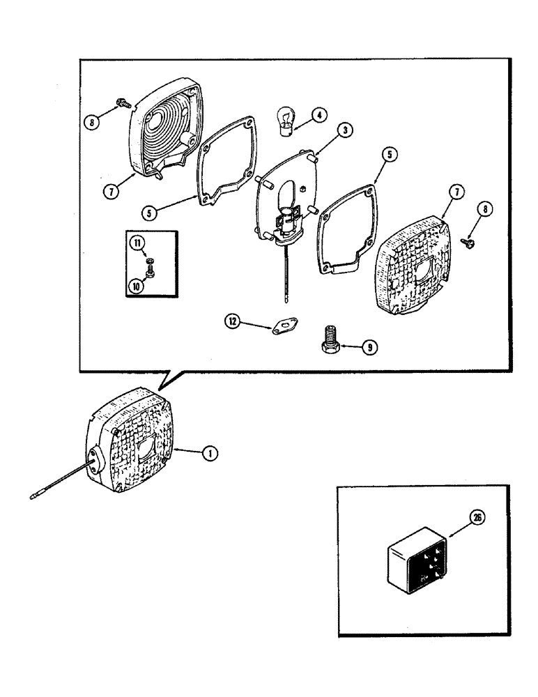 Схема запчастей Case IH 2470 - (130) - FLASHER LAMP (04) - ELECTRICAL SYSTEMS