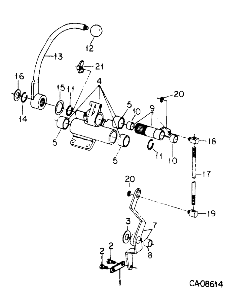 Схема запчастей Case IH 3488 - (10-29) - HYDRAULICS, FOURTH AUXILIARY VALVE CONTROLS (07) - HYDRAULICS