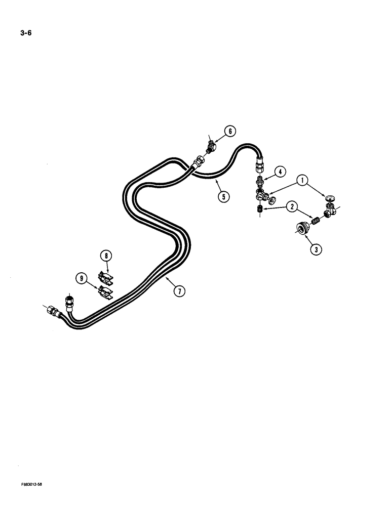 Схема запчастей Case IH 9190 - (3-06) - FUEL LINE SYSTEM (03) - FUEL SYSTEM