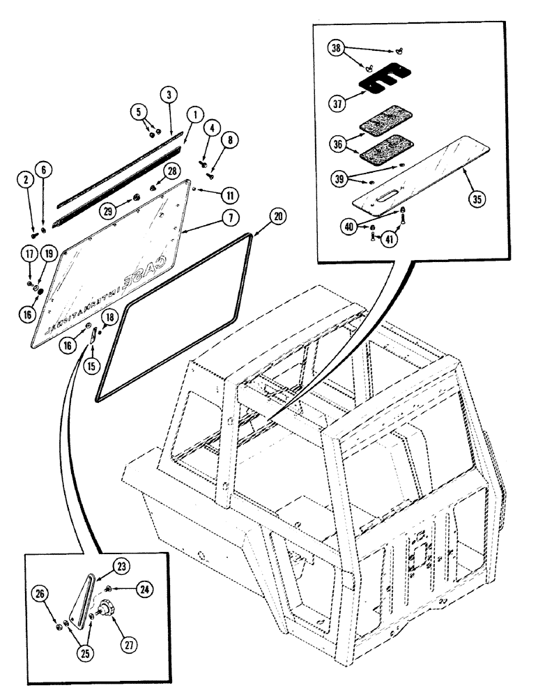 Схема запчастей Case IH 2594 - (9-110) - CAB (09) - CHASSIS/ATTACHMENTS