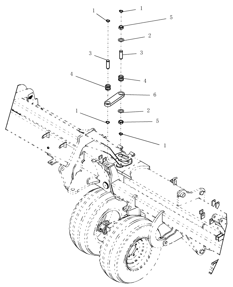 Схема запчастей Case IH ATX700 - (01.330.1) - ROCKSHAFT, LINK CENTER SECTION TO INNER SECTION (12) - FRAME