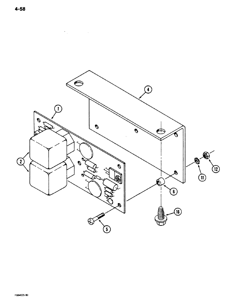 Схема запчастей Case IH 9180 - (4-58) - TIME BASE FLASHER ASSEMBLY (04) - ELECTRICAL SYSTEMS