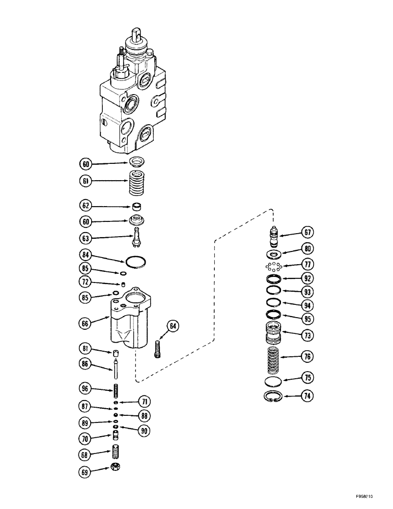 Схема запчастей Case IH 9350 - (8-92) - LOAD CHECK REMOTE CONTROL VALVE ASSEMBLY, IF EQUIPPED, (CONT) (08) - HYDRAULICS