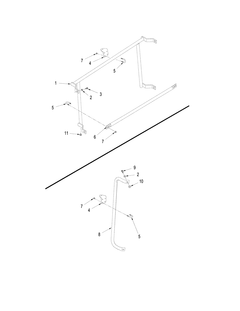 Схема запчастей Case IH STEIGER 535 - (09-58) - MONITOR MOUNTING (09) - CHASSIS