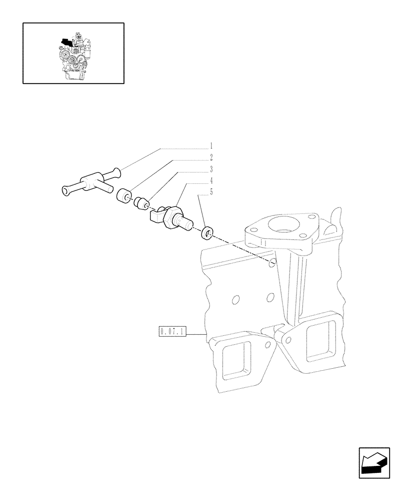 Схема запчастей Case IH JX1070C - (1.19.8) - THERMOSTART (02) - ENGINE EQUIPMENT