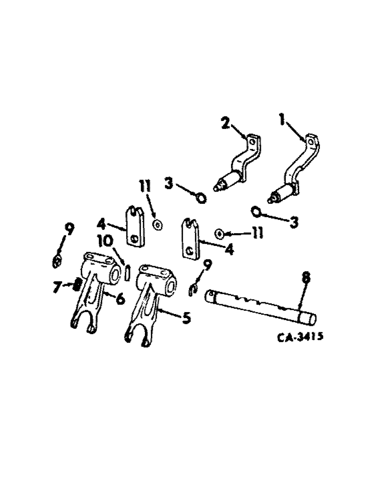 Схема запчастей Case IH 464 - (07-14) - DRIVE TRAIN, GEAR SHIFT TRANSMISSION, RANGE TRANSMISSION (04) - Drive Train