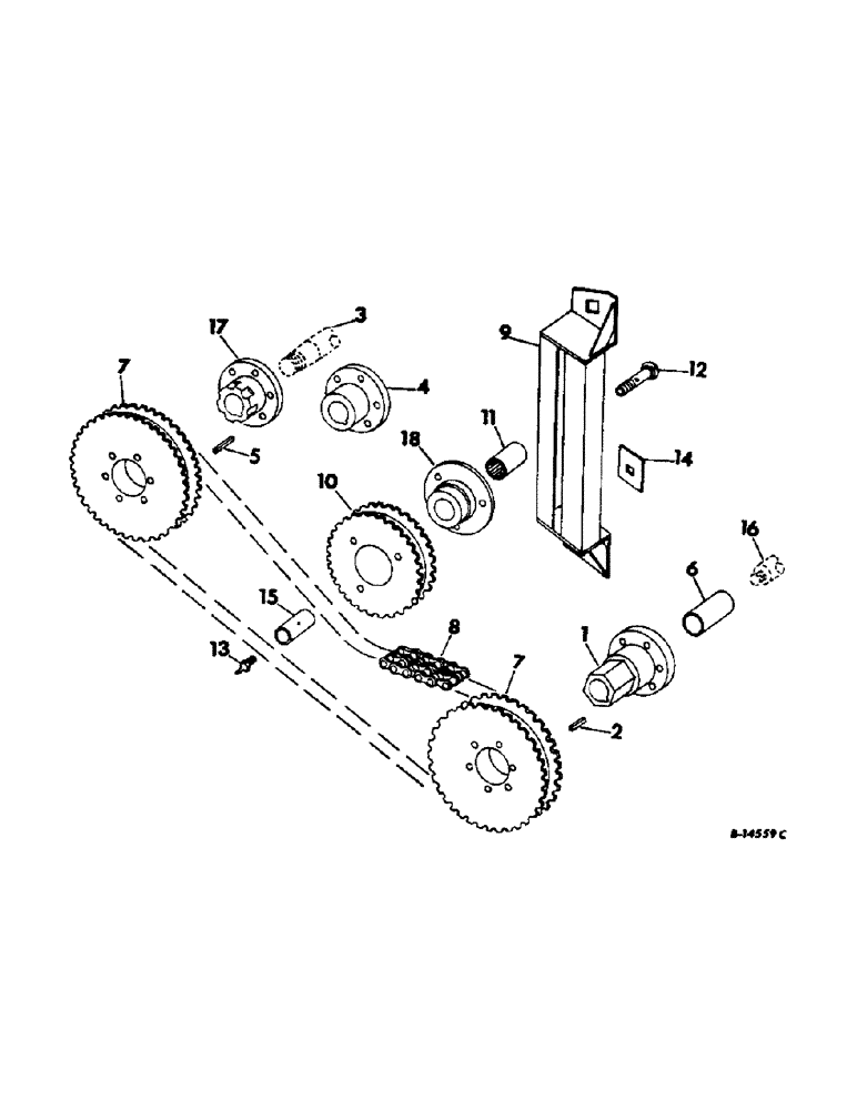 Схема запчастей Case IH 815 - (R-18) - SEPARATOR, CYLINDER DRIVE, MECHANICAL Separation