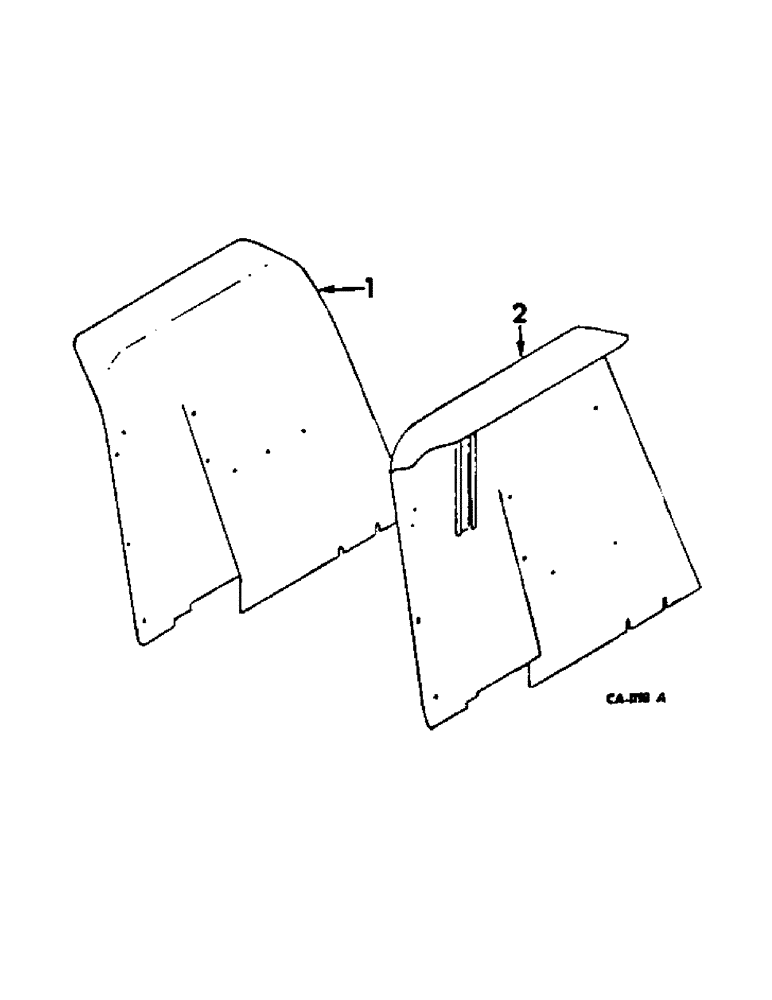 Схема запчастей Case IH 454 - (13-05) - SUPERSTRUCTURE, REAR FENDERS (05) - SUPERSTRUCTURE