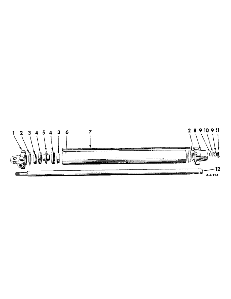 Схема запчастей Case IH 420 - (190) - BASKET HYDRAULIC CYLINDER, 416, 501 THROUGH 1550, 422, 501 THROUGH 3076 (35) - HYDRAULIC SYSTEMS