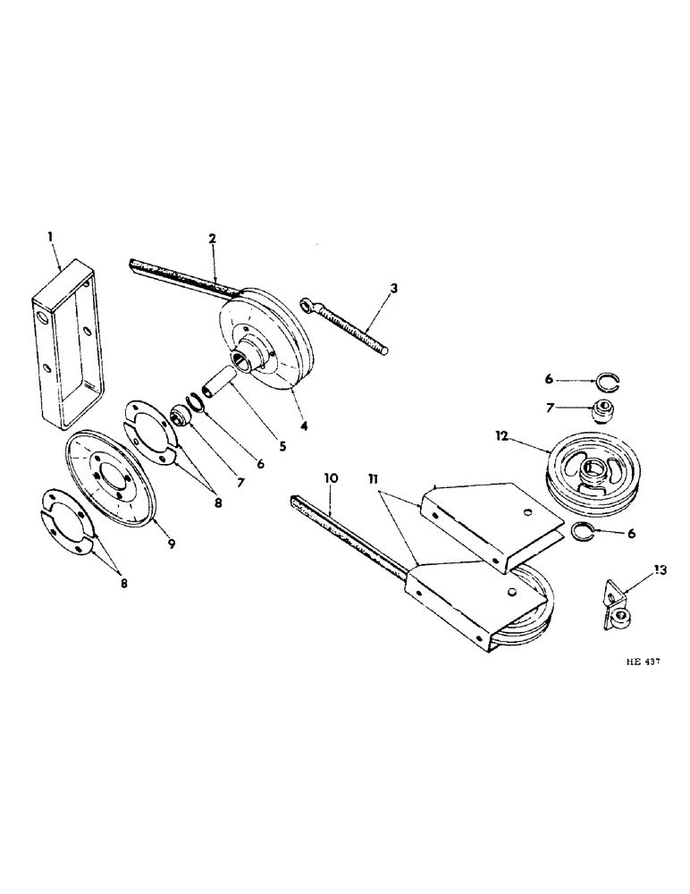 Схема запчастей Case IH 201 - (A-075) - PLATFORM DRIVE, AUGER PLATFORM, NOT CANVAS OR PER BAR PLATFORM (58) - ATTACHMENTS/HEADERS