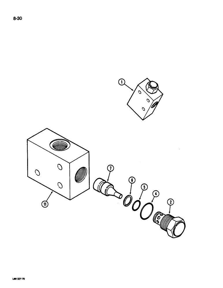 Схема запчастей Case IH 1844 - (8-30) - PILOT OPERATED CHECK VALVE (07) - HYDRAULICS