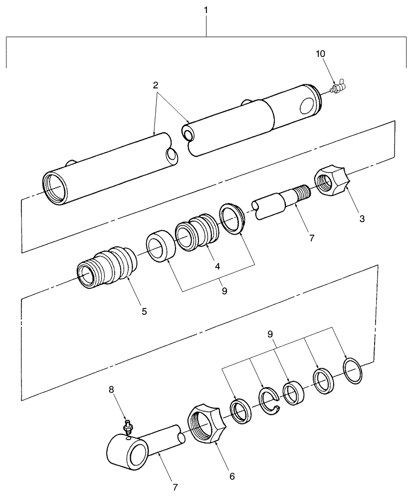 Схема запчастей Case IH L130 - (005) - BUCKET CYLINDER (35) - HYDRAULIC SYSTEMS