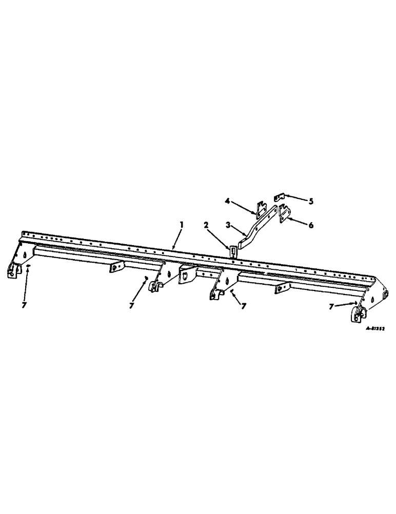 Схема запчастей Case IH 56-SERIES - (N-06) - MAIN FRAME AND CYLINDER BRACKET, FOR 4-ROW PLANTERS 