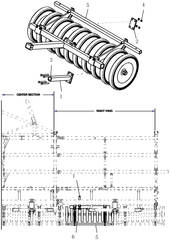 Схема запчастей Case IH 400 - (75.200.40) - PACKER REST (75) - SOIL PREPARATION