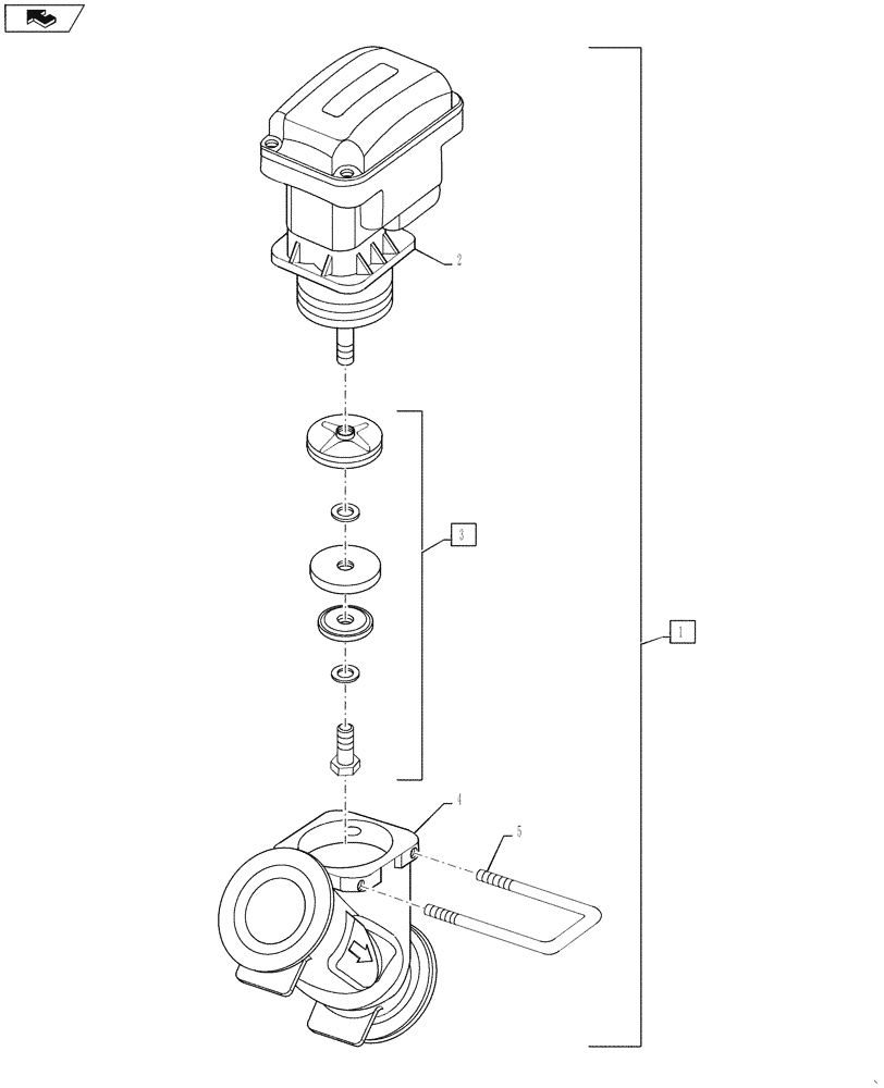 Схема запчастей Case IH 4420 - (09-097) - BOOM MANIFOLD BREAKDOWN, 7 SECTION BOOM, STANDARD AND LO-FLOW, CENTER SECTION CONTROL Liquid Plumbing